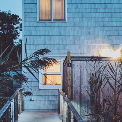 Entrance to a cottage